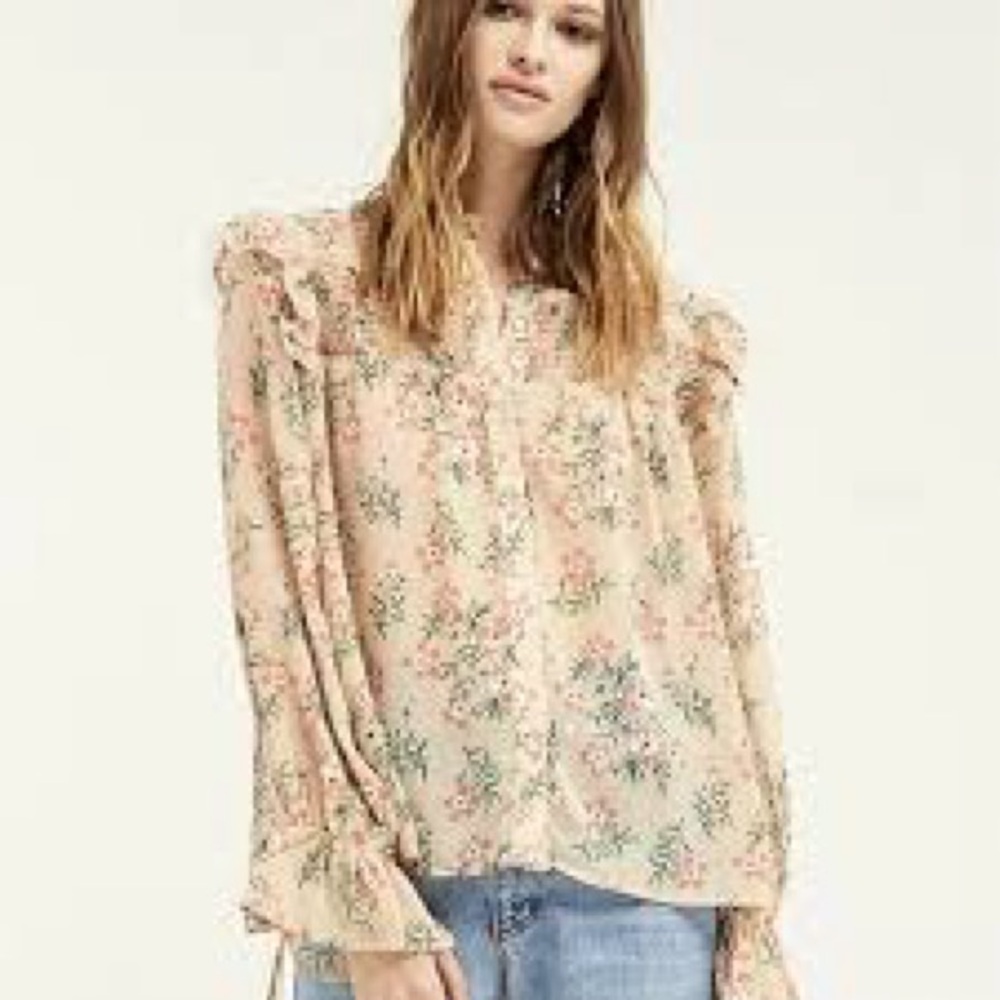 BNCI sheer floral top size small